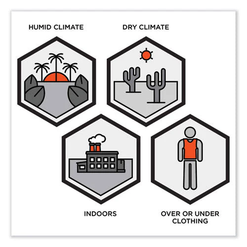 Chill-its 6260 Lightweight Phase Change Cooling Vest W/ Packs, Cotton/polyester, Large/xl, Black, Ships In 1-3 Business Days - Image 2