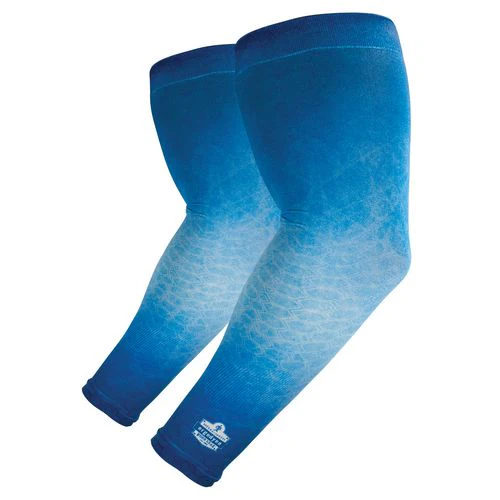 Chill-its 6695 Sun Protection Arm Sleeves, Polyester/spandex, X-large/2x-large, Blue, Ships In 1-3 Business Days - Image 1