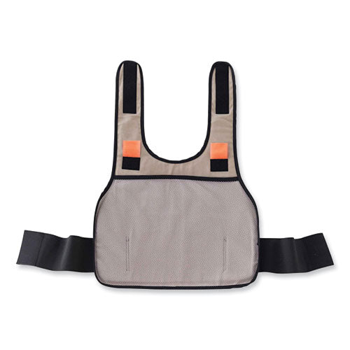 Chill-its 6225 Premium Fr Phase Change Cooling Vest, Modacrylic Cotton, Large/x-large, Khaki, Ships In 1-3 Business Days - Image 2