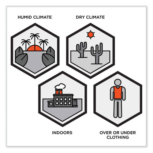 Chill-its 6225 Premium Fr Phase Change Cooling Vest, Modacrylic Cotton, Large/x-large, Khaki, Ships In 1-3 Business Days - Image 3
