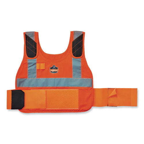 Chill-its 6240 Phase Change Cooling Vest Elastic Extenders, 3.5", Orange, Ships In 1-3 Business Days - Image 1