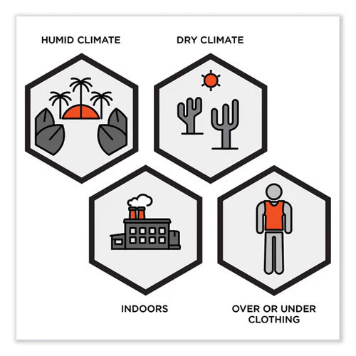 Chill-its 6215 Premium Fr Phase Change Cooling Vest W/packs, Modacrylic Cotton, Small/med, Orange, Ships In 1-3 Business Days - Image 3