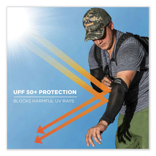 Chill-its 6690 Performance Knit Cooling Arm Sleeve, Polyester/spandex, Medium, Lime, 2 Sleeves, Ships In 1-3 Business Days - Image 2