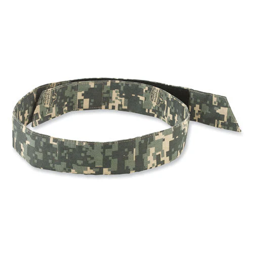 Chill-its 6705 Cooling Embedded Polymers Hook And Loop Bandana Headband, One Size Fits Most, Camo, Ships In 1-3 Business Days - Image 1