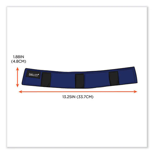Chill-its 6716 Cooling Hard Hat Liner - Polymers, 13.25 X 1.88, Blue, Ships In 1-3 Business Days - Image 2