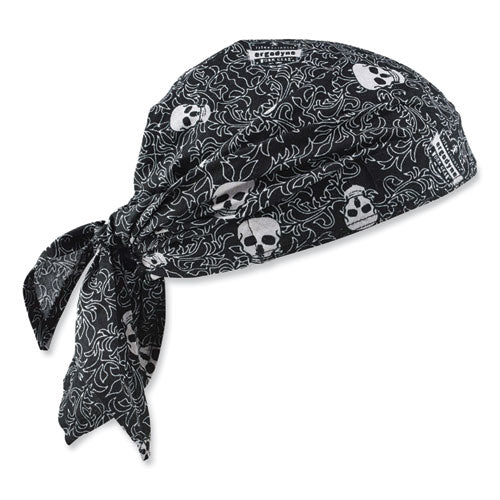 Chill-its 6710 Cooling Embedded Polymers Tie Bandana Triangle Hat, One Size Fits Most, Skulls, Ships In 1-3 Business Days - Image 1