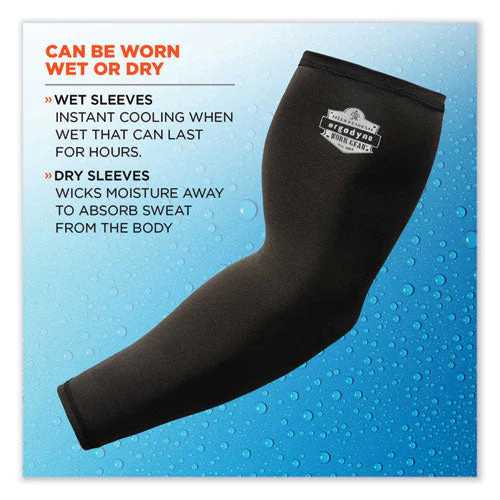Chill-its 6690 Performance Knit Cooling Arm Sleeve, Polyester/spandex, 2x-large, Black, 2 Sleeves, Ships In 1-3 Business Days - Image 3