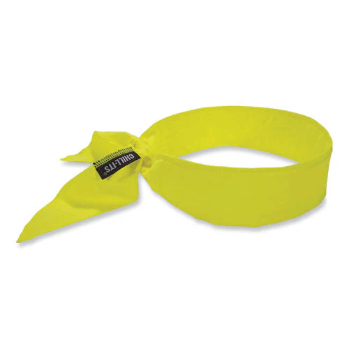 Chill-its 6702 Cooling Embedded Polymers Tie Bandana, One Size Fits Most, Lime, Ships In 1-3 Business Days - Image 1