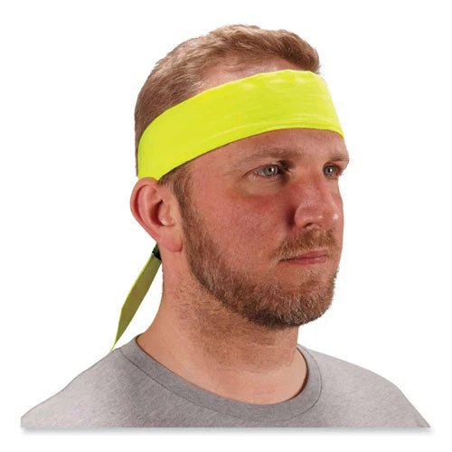 Chill-its 6702 Cooling Embedded Polymers Tie Bandana, One Size Fits Most, Lime, Ships In 1-3 Business Days - Image 3