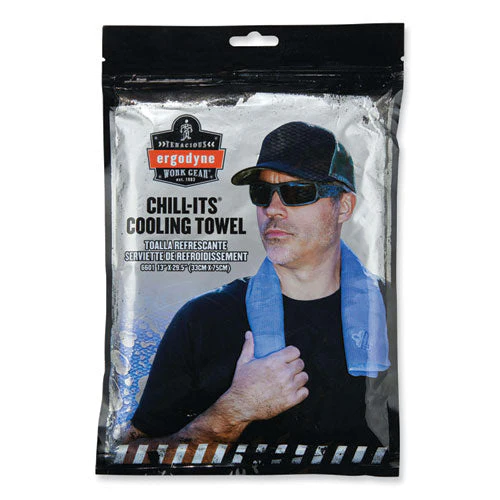 Chill-its 6601 Economy Evaporative Pva Cooling Towel, 29.5 X 13, One Size Fits Most, Pva, Blue, Ships In 1-3 Business Days - Image 2
