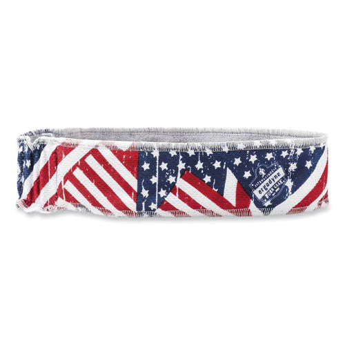 Chill-its 6605 High-performance Cotton Terry Cloth Sweatband, One Size, Stars And Stripes, Ships In 1-3 Business Days - Image 1