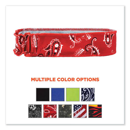Chill-its 6605 High-performance Cotton Terry Cloth Sweatband, One Size Fits Most, Red Western, Ships In 1-3 Business Days - Image 3