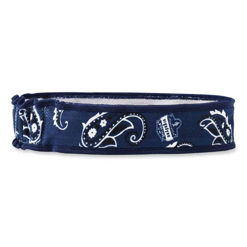 Chill-its 6605 High-performance Cotton Terry Cloth Sweatband, One Size Fits Most, Navy Western, Ships In 1-3 Business Days - Image 1