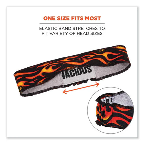 Chill-its 6605 High-performance Terry Cloth Sweatband, Cotton Terry Cloth, One Size, Flames, Ships In 1-3 Business Days - Image 3