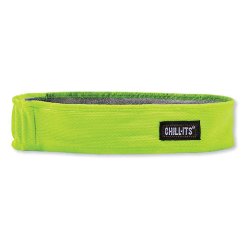 Chill-its 6605 High-perform Terry Cloth Sweatband, Cotton Terry Cloth, One Size Fits Most, Lime, Ships In 1-3 Business Days - Image 1