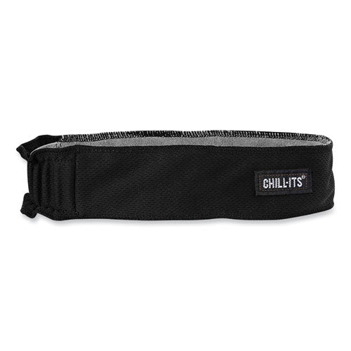 Chill-its 6605 High-perform Terry Cloth Sweatband, Cotton Terry Cloth, One Size Fits Most, Black, Ships In 1-3 Business Days - Image 1
