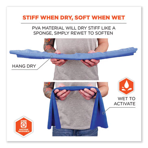 Chill-its 6602 Evaporative Pva Cooling Towel, 29.5 X 13, One Size Fits Most, Pva, Pink, Ships In 1-3 Business Days - Image 2