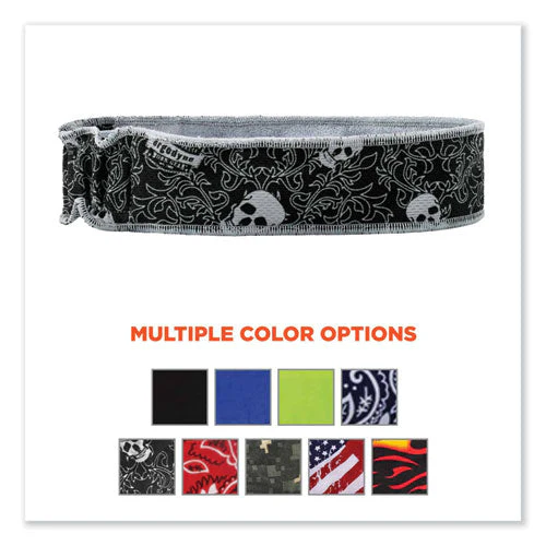 Chill-its 6605 High-performance Terry Cloth Sweatband, Cotton Terry Cloth, One Size, Skulls, Ships In 1-3 Business Days - Image 3