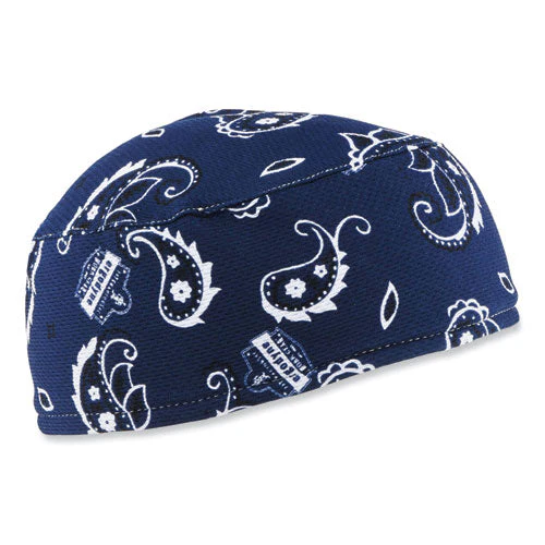 Chill-its 6630 High-performance Terry Cloth Skull Cap, Polyester, One Size Fit Most, Navy Western, Ships In 1-3 Business Days - Image 1