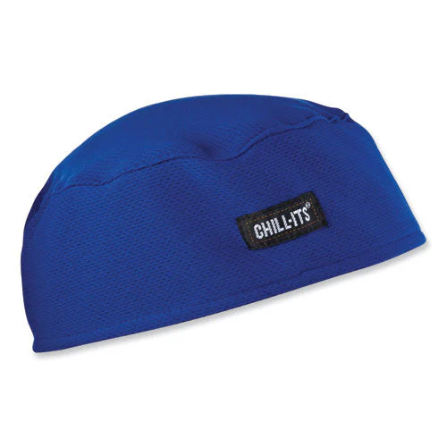 Chill-its 6630 High-performance Terry Cloth Skull Cap, Polyester, One Size Fits Most, Blue, Ships In 1-3 Business Days - Image 1