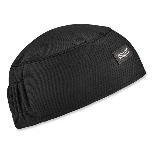 Chill-its 6630 High-performance Terry Cloth Skull Cap, Polyester, One Size Fits Most, Black, Ships In 1-3 Business Days - Image 1