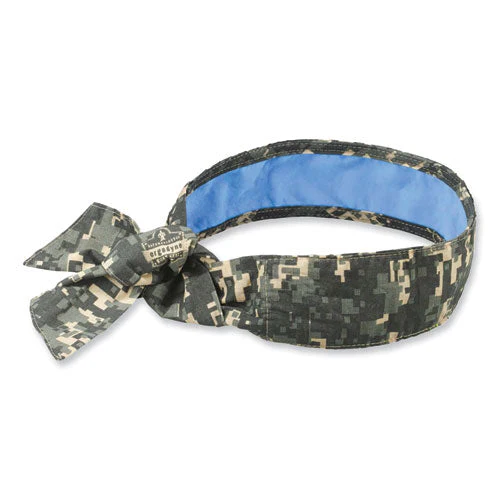 Chill-its 6700ct Cooling Bandana Pva Tie Headband, One Size Fits Most, Camo, Ships In 1-3 Business Days - Image 1