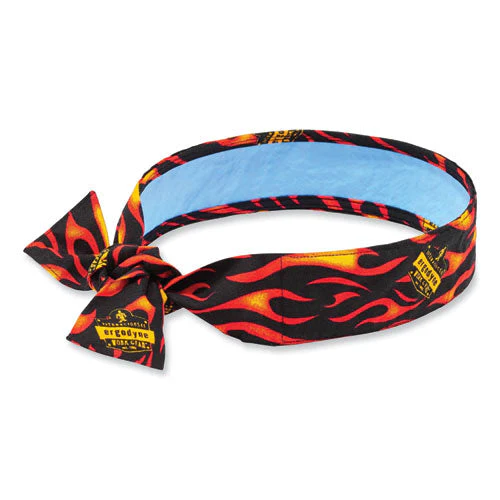Chill-its 6700ct Cooling Bandana Pva Tie Headband, One Size Fits Most, Flames, Ships In 1-3 Business Days - Image 1