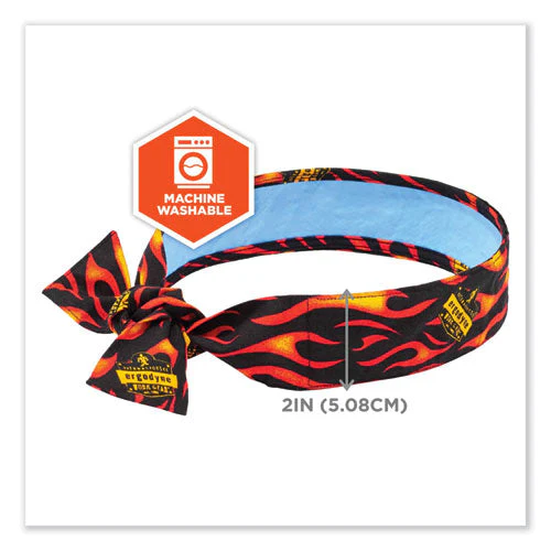 Chill-its 6700ct Cooling Bandana Pva Tie Headband, One Size Fits Most, Flames, Ships In 1-3 Business Days - Image 2