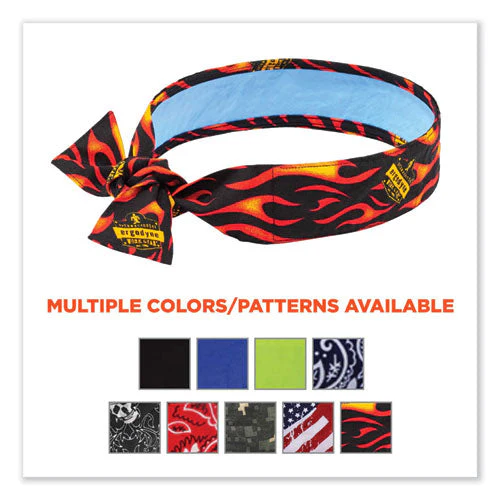 Chill-its 6700ct Cooling Bandana Pva Tie Headband, One Size Fits Most, Flames, Ships In 1-3 Business Days - Image 3