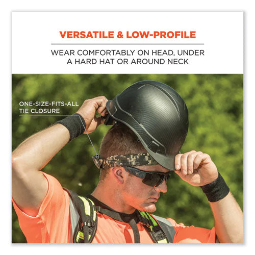 Chill-its 6700ct Cooling Bandana Pva Tie Headband, One Size Fits Most, Skulls, Ships In 1-3 Business Days - Image 2