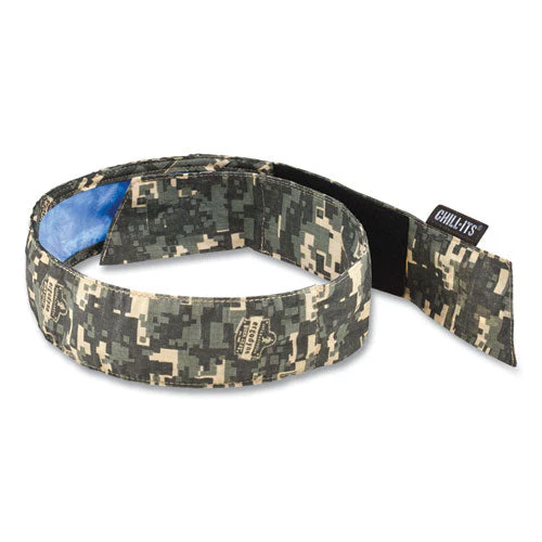 Chill-its 6705ct Cooling Pva Hook And Loop Bandana Headband, One Size Fits Most, Camo, Ships In 1-3 Business Days - Image 1