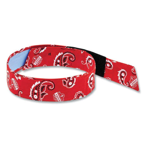 Chill-its 6705ct Cooling Pva Hook And Loop Bandana Headband, One Size Fits Most, Red Western, Ships In 1-3 Business Days - Image 1