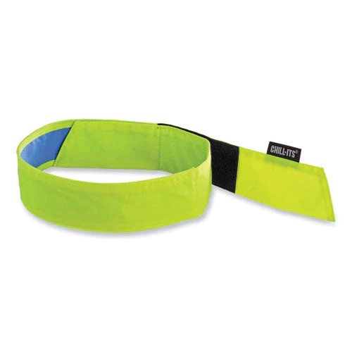 Chill-its 6705ct Cooling Pva Hook And Loop Bandana Headband, One Size Fits Most, Lime, Ships In 1-3 Business Days - Image 1