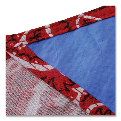 Chill-its 6710ct Cooling Pva Tie Bandana Triangle Hat, One Size Fits Most, Red Western, Ships In 1-3 Business Days - Image 3
