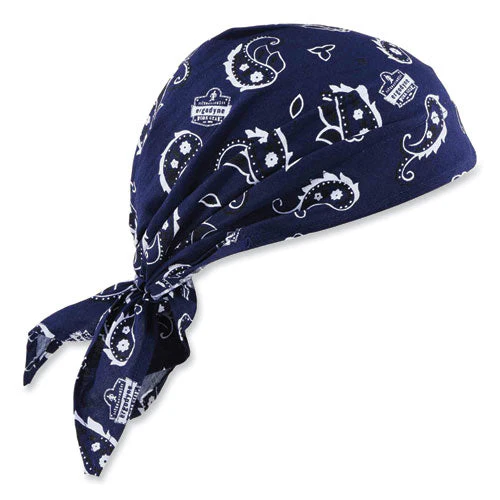 Chill-its 6710ct Cooling Pva Tie Bandana Triangle Hat, One Size Fits Most, Navy Western, Ships In 1-3 Business Days - Image 1
