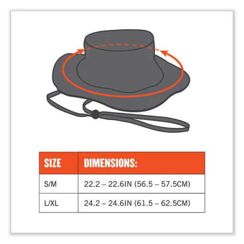 Chill-its 8935mf Hi-vis Microfiber Ranger Sun Hat, Small/medium, Lime, Ships In 1-3 Business Days - Image 3