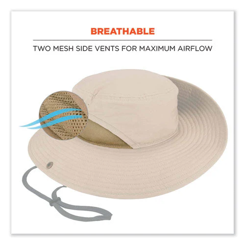 Chill-its 8936 Lightweight Mesh Paneling Ranger Hat, Small/medium, Khaki, Ships In 1-3 Business Days - Image 3