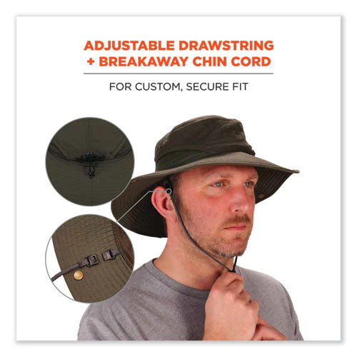 Chill-its 8936 Lightweight Mesh Paneling Ranger Hat, Large/x-large, Olive, Ships In 1-3 Business Days - Image 2