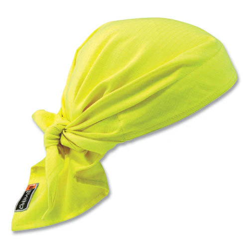 Chill-its 6710fr Fire Resistant Cooling Tie Bandana Triangle Hat, One Size Fits Most, Lime, Ships In 1-3 Business Days - Image 1
