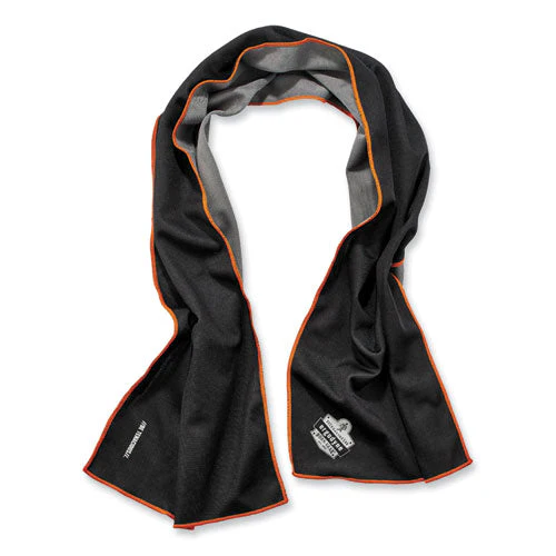 Chill-its 6602mf Evaporative Microfiber Cooling Towel, 40.9 X 9.8, One Size, Microfiber, Black, Ships In 1-3 Business Days - Image 1