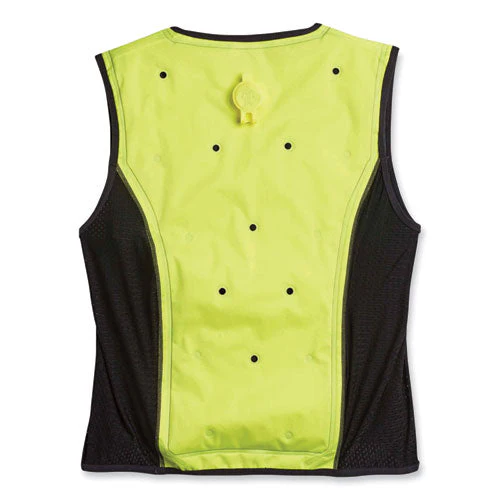 Chill-its 6685 Premium Dry Evaporative Cooling Vest With Zipper, Nylon, 4x-large, Lime, Ships In 1-3 Business Days - Image 2