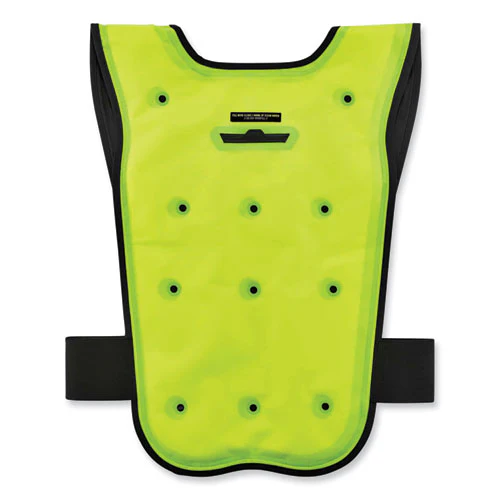 Chill-its 6687 Economy Dry Evaporative Cooling Elastic Waist Vest, Nylon, Large/x-large, Lime, Ships In 1-3 Business Days - Image 2