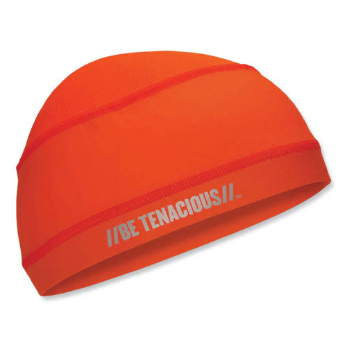 Chill-its 6632 Performance Knit Cooling Skull Cap, Polyester/spandex, One Size Fits Most, Orange, Ships In 1-3 Business Days - Image 1