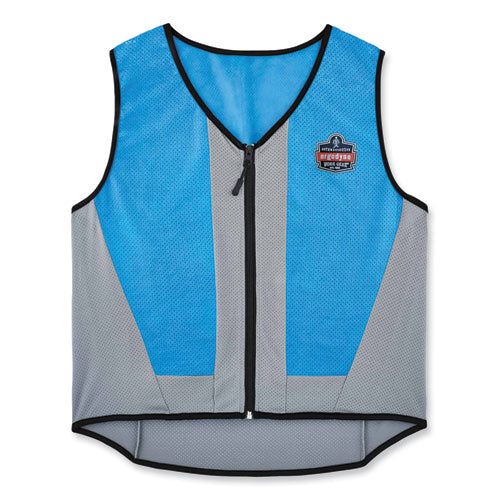 Chill-its 6667 Wet Evaporative Pva Cooling Vest With Zipper, Pva, Medium, Blue, Ships In 1-3 Business Days - Image 1