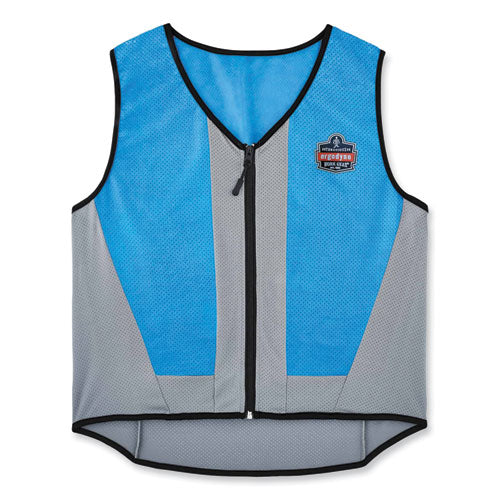 Chill-its 6667 Wet Evaporative Pva Cooling Vest With Zipper, Pva, 2x-large, Blue, Ships In 1-3 Business Days - Image 1