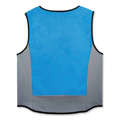Chill-its 6667 Wet Evaporative Pva Cooling Vest With Zipper, Pva, 2x-large, Blue, Ships In 1-3 Business Days - Image 2