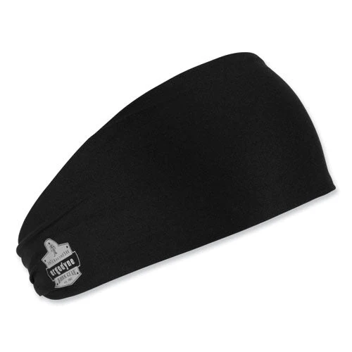 Chill-its 6634 Performance Knit Cooling Headband, Polyester/spandex, One Size Fits Most, Black, Ships In 1-3 Business Days - Image 1