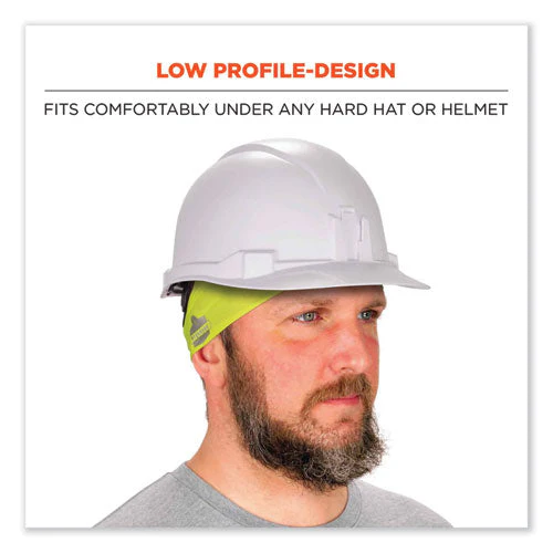 Chill-its 6634 Performance Knit Cooling Headband, Polyester/spandex, One Size Fits Most, Lime, Ships In 1-3 Business Days - Image 3