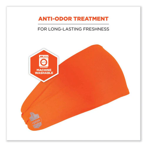 Chill-its 6634 Performance Knit Cooling Headband, Polyester/spandex, One Size Fits Most, Orange, Ships In 1-3 Business Days - Image 2