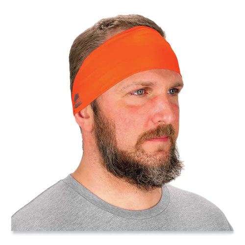 Chill-its 6634 Performance Knit Cooling Headband, Polyester/spandex, One Size Fits Most, Orange, Ships In 1-3 Business Days - Image 3
